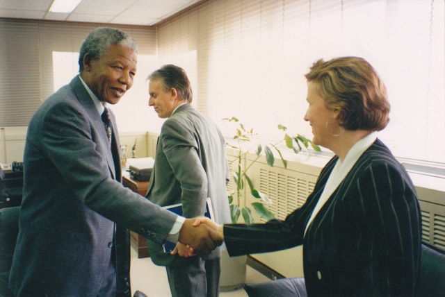 Nelson Mandela and Bob White